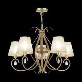 SLE111403-05 Светильник подвесной Шампань/Шампань E14 5*40W.