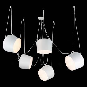 SLE120653-05 Светильник подвесной Белый/Белый E27 5*40W.