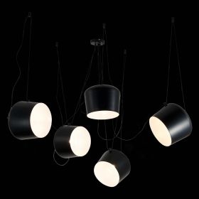 SLE120643-05 Светильник подвесной Черный/Черный E27 5*40W.