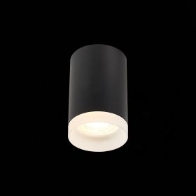 ST100.402.01 Светильник потолочный Черный GU10 1*50W IP20 D64xH99 220V Без ламп.