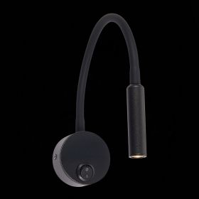 ST653.431.01 Светильник настенный ST-Luce Черный/Черный LED 1*3W 3000K.