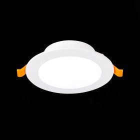 ST210.538.08 Св-к встр. Белый LED 1*8W 3000K 640Lm Ra80 110° IP20 D120xH30 220-240V.