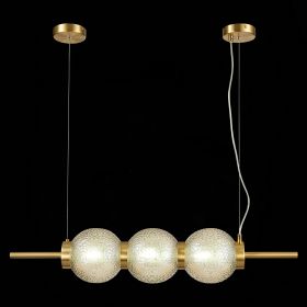 SL1155.313.03 Светильник подвесной ST-Luce Латунь/Коньячный E14 3*40W.