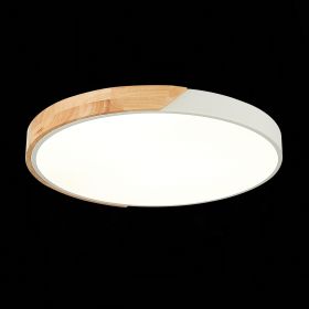 SLE200952-01 Светильник потолочный Белый, Светлое дерево/Белый LED 1*45W 3000K/4000K/6000K.