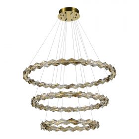 SL6009.203.03 Люстра подвесная ST-Luce Золотистый/Прозрачный,Янтарный LED 1*75W 3000K.