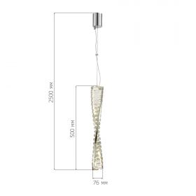 SL6205.303.01 Светильник подвесной ST-Luce Латунь/Прозрачный LED 1*11W 4000K.