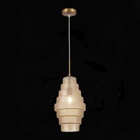 SL1001.203.01 Подвес ST-Luce Латунь/Коньячный E27 1*40W.