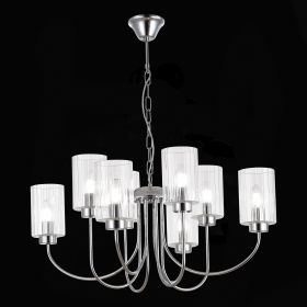 SLE1127-103-08 Светильник подвесной Хром/Прозрачный E14 8*40W.