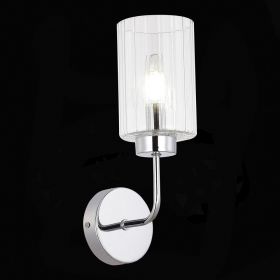 SLE1127-101-01 Светильник настенный Хром/Прозрачный E14 1*40W.