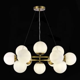 SLE1191-203-12 Светильник подвесной Золотистый/Белый E27 12*60W.