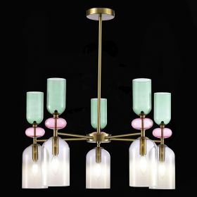 SL2000.202.05 Люстра потолочная ST-Luce Золотистый/Дымчатый E14 5*40W.