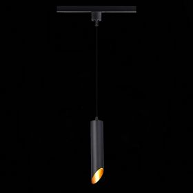 ST152.406.01 Светильник трековый Черный GU10 1*50W IP20 D60xH300 220V Без ламп.