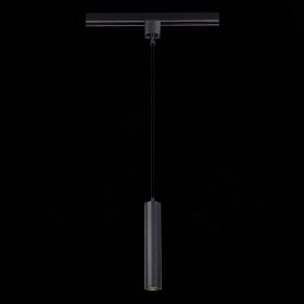 ST151.406.01 Светильник трековый Черный GU10 1*50W IP20 D54xH290 220V Без ламп.