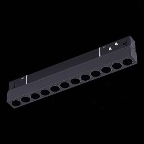 ST806.436.12 Магнитный трековый светильник Черный LED 1*12W 3000K 550Lm Ra>90 36° IP20 L220xW22xH44.