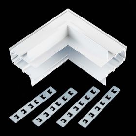 ST007.549.12 Внутренний угол-соединитель для встраиваемого магнитного шинопровода под ГКЛ 12мм ST-Lu.