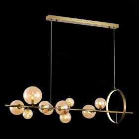 SL1165.323.15 Светильник подвесной ST-Luce Бронза/Коньячный G4 10+1*5W 4000K.