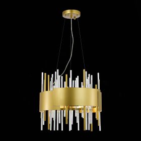 SL1633.203.08 Люстра подвесная ST-Luce Матовое золото/Матовое золото,Прозрачный E14 8*40W.