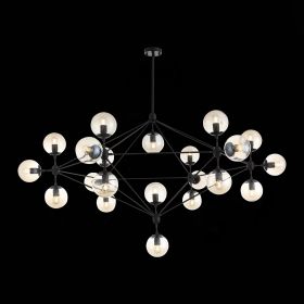 SL549.403.21 Люстра потолочная ST-Luce Черный/Янтарный E27 21*40W.