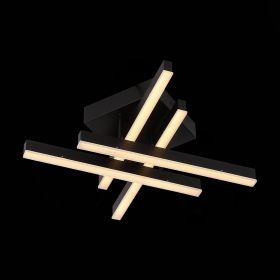 SL933.402.04 Люстра потолочная ST-Luce Черный/Черный, Белый LED 1*22W 3000K/4000K/6000K.