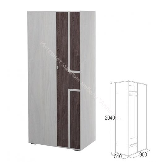 Шкаф угловой стыковочный Омега 16