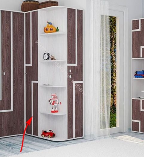 Шкаф угловой стыковочный Омега 16