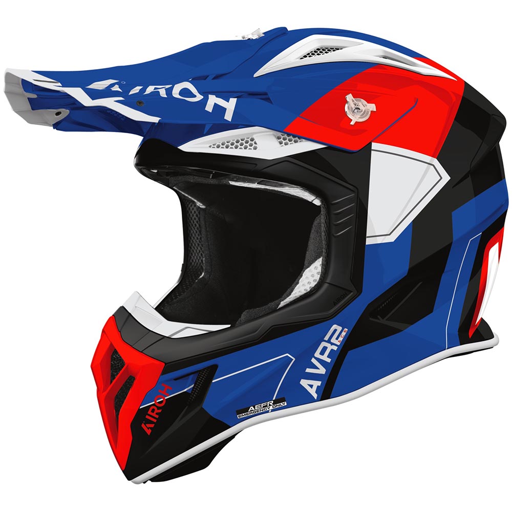 Airoh Aviator Ace 2 Shield Blue/Red Gloss шлем для мотокросса и эндуро