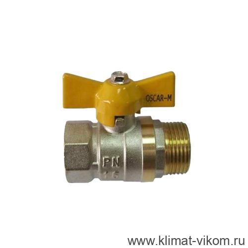 Кран шар. для газа 3/4" г/ш бабочка  ГАЗ