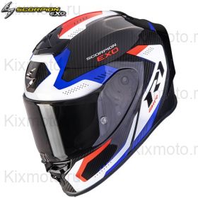 Шлем Scorpion EXO-R1 Evo Carbon Air Propel, красно-синий
