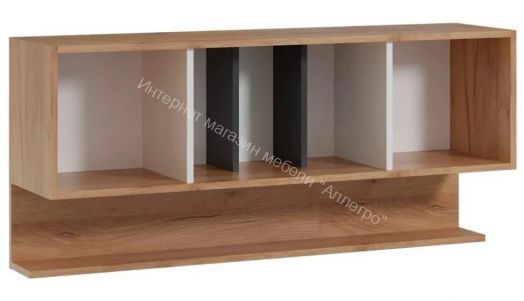 Полка навесная Омега 3 с дверками