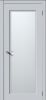 Межкомнатная Дверь Verda Квадро 6 Лайтгрей со Стеклом Сатинато 2000х600мм (Полотно+Коробка+5 Наличников) / Верда.