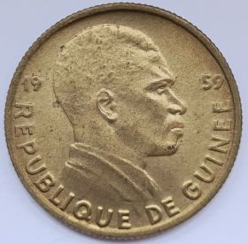 Президент Ахмед Секу Туре  5 франков Гвинея  1959