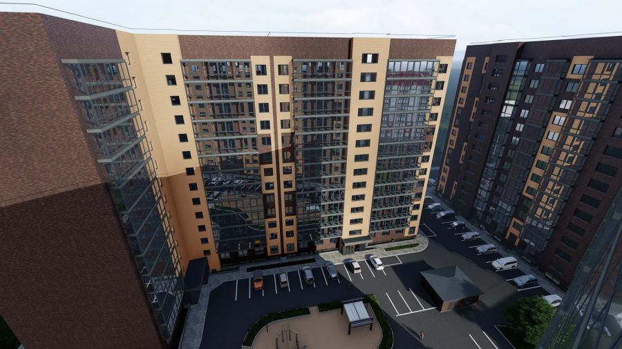 2-комнатная квартира 44,62кв.м. Генерала Тихонова 1