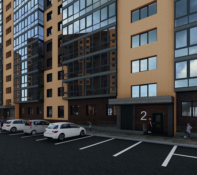 2-комнатная квартира 48,27кв.м. Генерала Тихонова 3