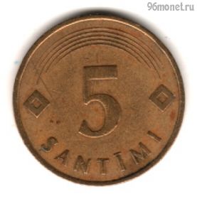 Латвия 5 сантимов 1992