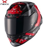 Мотошлем Nexx X.R3R Swirl, красный