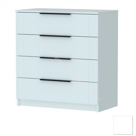 Комод Ольга 6 с 4-я ящиками Белый