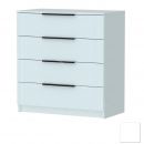 Комод Ольга 6 с 4-я ящиками Белый