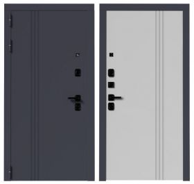 Металлическая Дверь Verda  ВМ 7 Серый Винорит-Белый Софт,2050*860 2050*960 мм / Верда