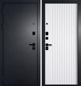 Металлическая Дверь Verda Tepla 4 Букле Черный, 2050*860 2050*960 мм / Верда