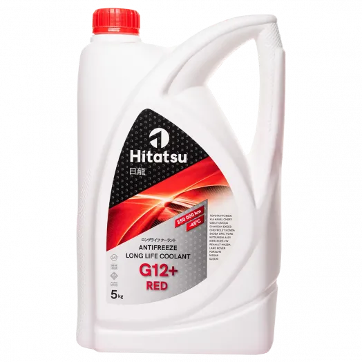 Hitatsu Antifreeze G12+ (-45C) Red Long life coolant, 10л