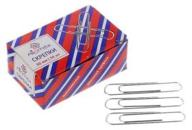 Скрепки металлические "Attomex" овальные оцинкованные 50 мм, 50 шт в картонной коробке 4135303