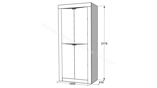 Шкаф 2-х дверный Ольга 5 для белья