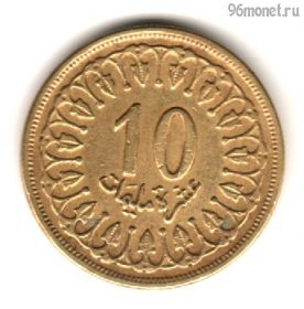 Тунис 10 миллимов 1960
