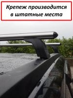 Багажник на крышу Chevrolet Orlando, Lux, аэродинамические дуги (53 мм)