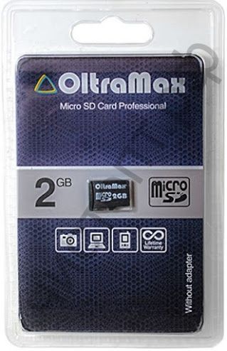 Карта памяти micro SD 2GB OltraMax без адаптера BL-1