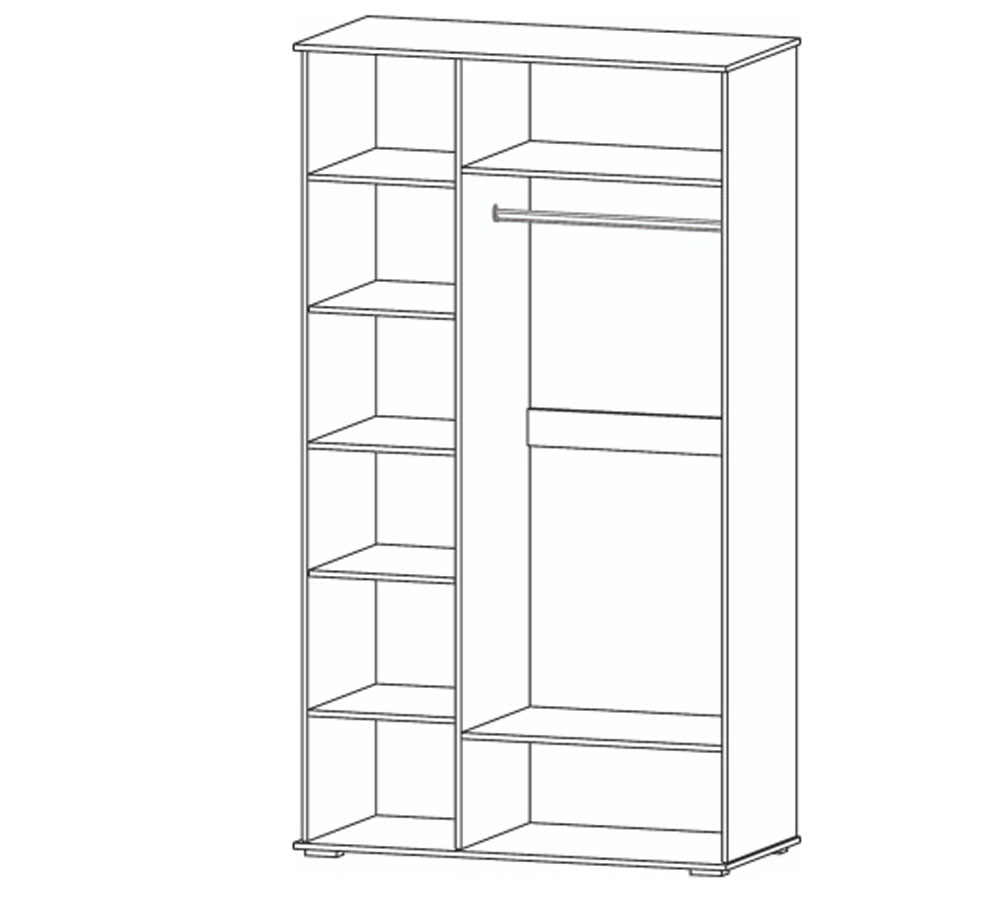 Марракеш Шкаф 3х ств 1240