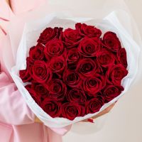 Красная роза 60см от 7 шт
