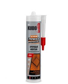 Клей Армированный Kudo Power KBK 351 280мл Белый / Кудо.