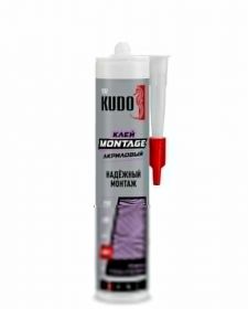Клей Акриловый Kudo Montage KBK 321 280мл Белый для Надёжного Монтажа / Кудо.