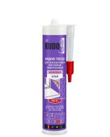 Клей Акриловый Kudo Home KBK 301 280мл Белый, Монтажный, Морозостойкий / Кудо.